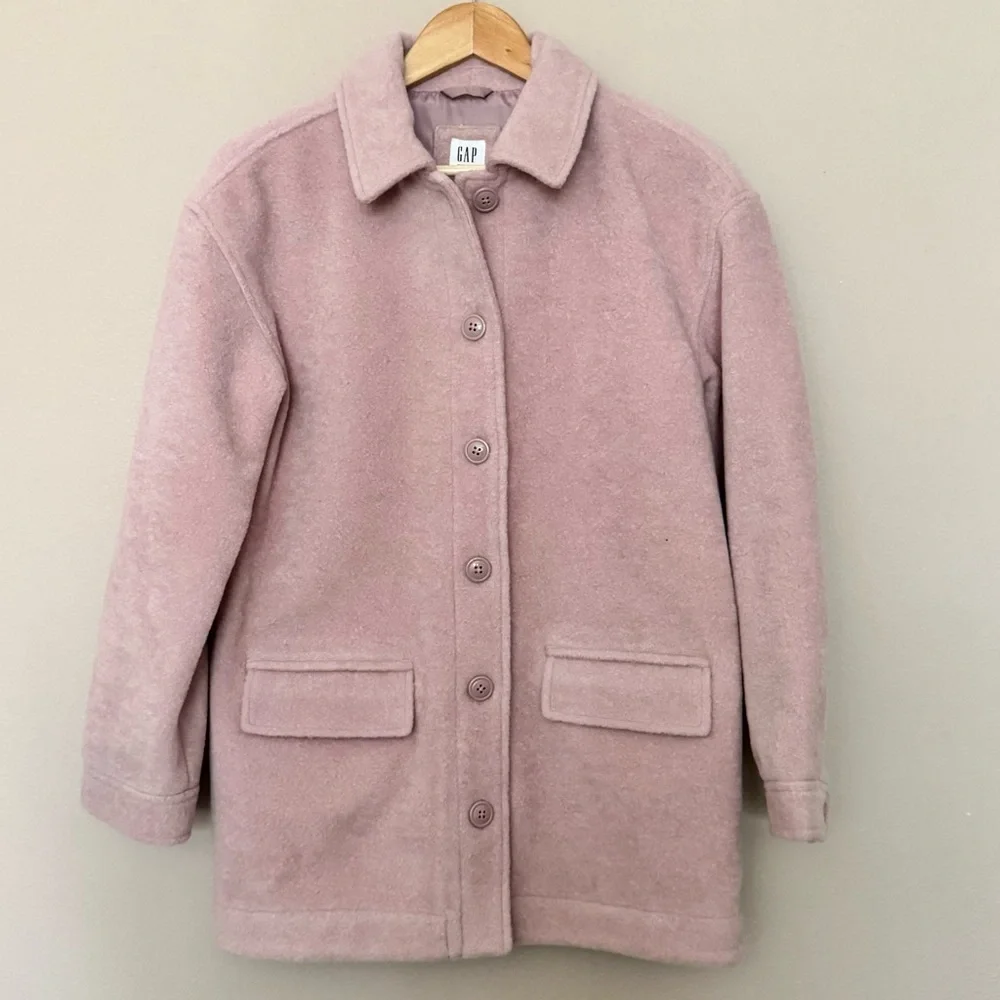 NEW GAP kids Soft Blush Pea Coat